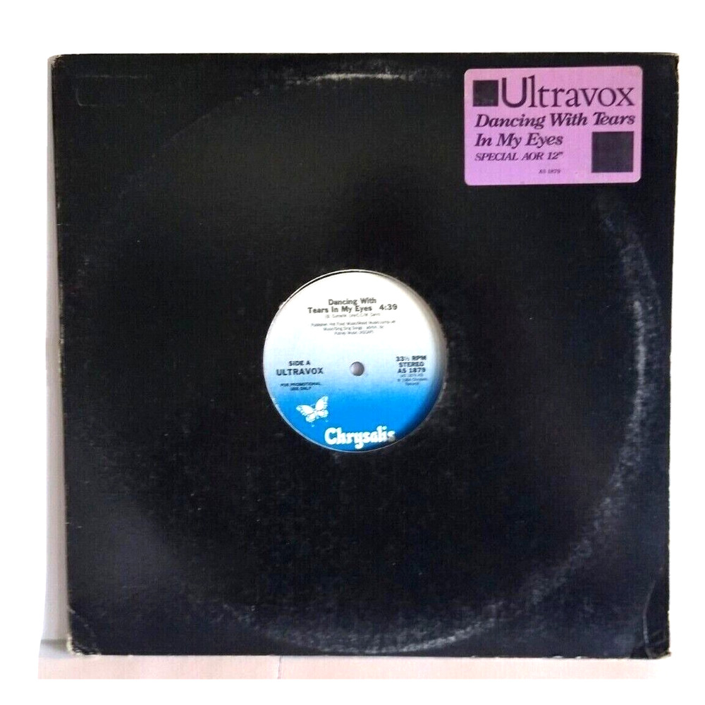 Ultravox Dancing With Tears In My Eyes 12" Vinyl Record Canada Promo Synth-Pop